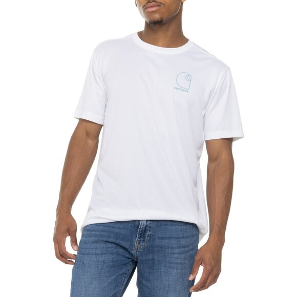 NWT Carhartt 106163 Force Sun Defender T-Shirt UPF 50 White SS Size M - Picture 1 of 5